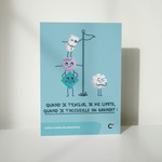 Carte postale ” Accueil grandit, lutte exclusions “ - Lot de 50 cartes  - vue 2