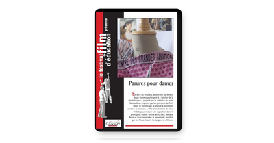 DVD - Parures pour dames (tarif collectivités/organismes)