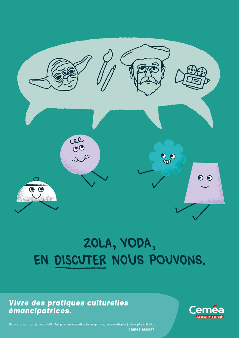 Affiche “Zola yoda, vivre pratiques culturelles“ - Lot de 10 affiches
