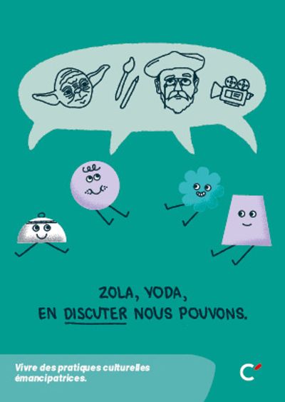 Carte postale “Zola yoda, vivre pratiques culturelles” - Lot de 50 cartes 