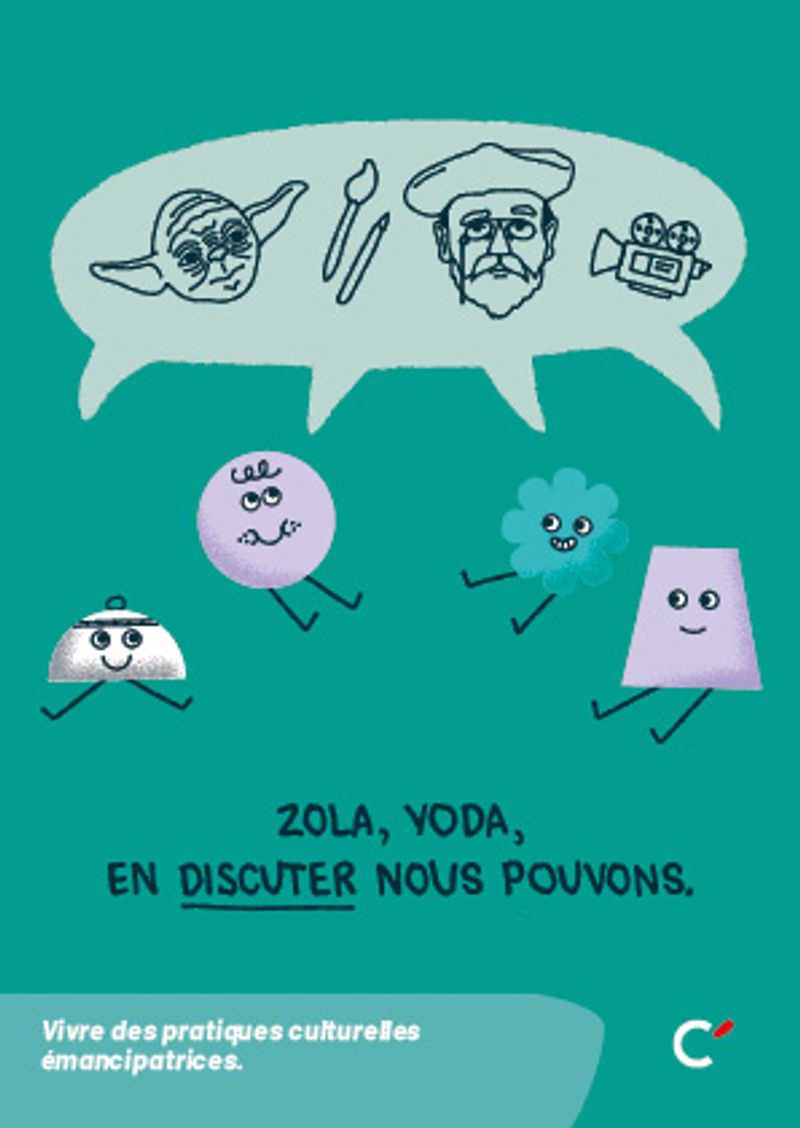 Carte postale “Zola yoda, vivre pratiques culturelles” - Lot de 50 cartes 