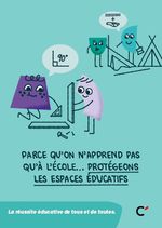 Carte postale ” Protégeons espaces, réussite éducative“  - Lot de 50 cartes  - vue 1