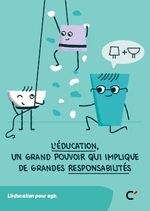 Carte postale ” L’éducation un grand pouvoir“, éducation pour agir “ - Lot de 50 cartes  - vue 1