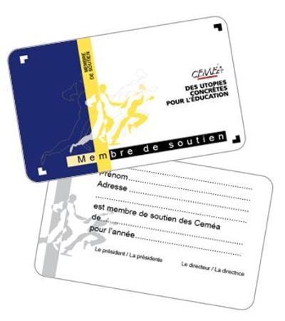 Carte membre de soutien