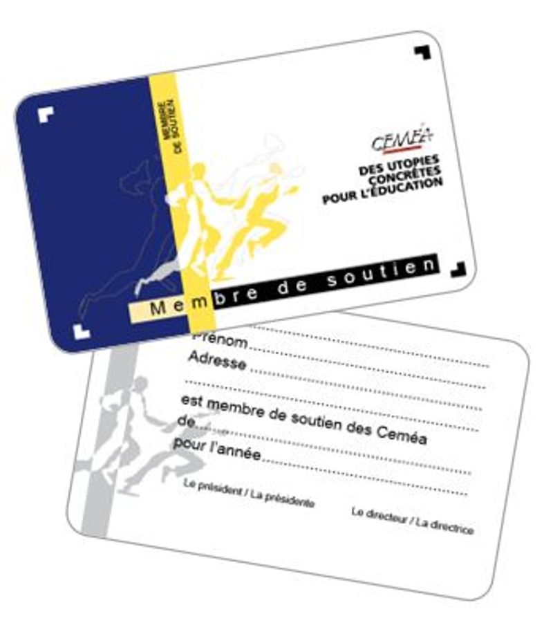 Carte membre de soutien