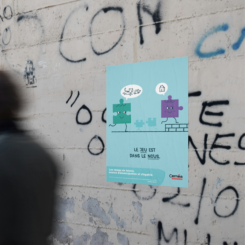 Affiche “Le jeu, Tps de loisirs“ - Lot de 10 affiches