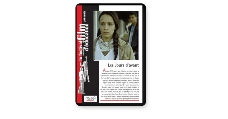 DVD - Les jours d'avant (tarif collectivités/organismes)