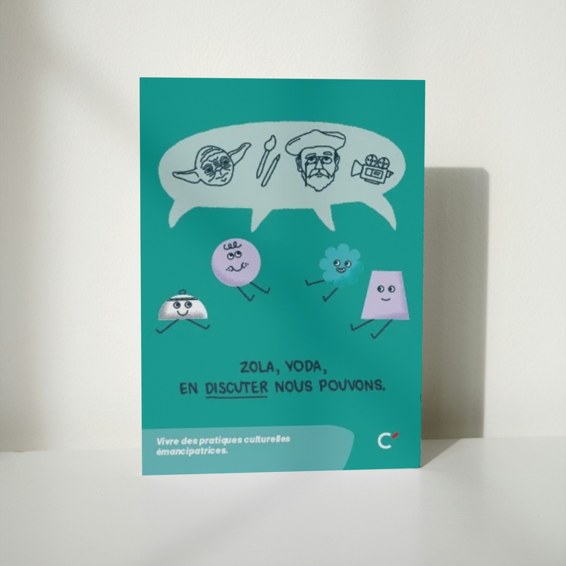 Carte postale “Zola yoda, vivre pratiques culturelles” - Lot de 50 cartes 