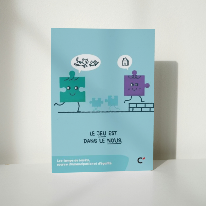 Carte postale “Le jeu, Tps de loisirs” - Lot de 50 cartes 