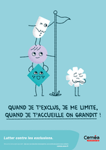 Affiche “Accueil grandit, lutte exclusions”- Lot de 10 affiches - vue 1