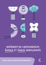 Cartes postales ”Différent·es, Lutter discriminations“ - Lot de 50 cartes  - vue 1