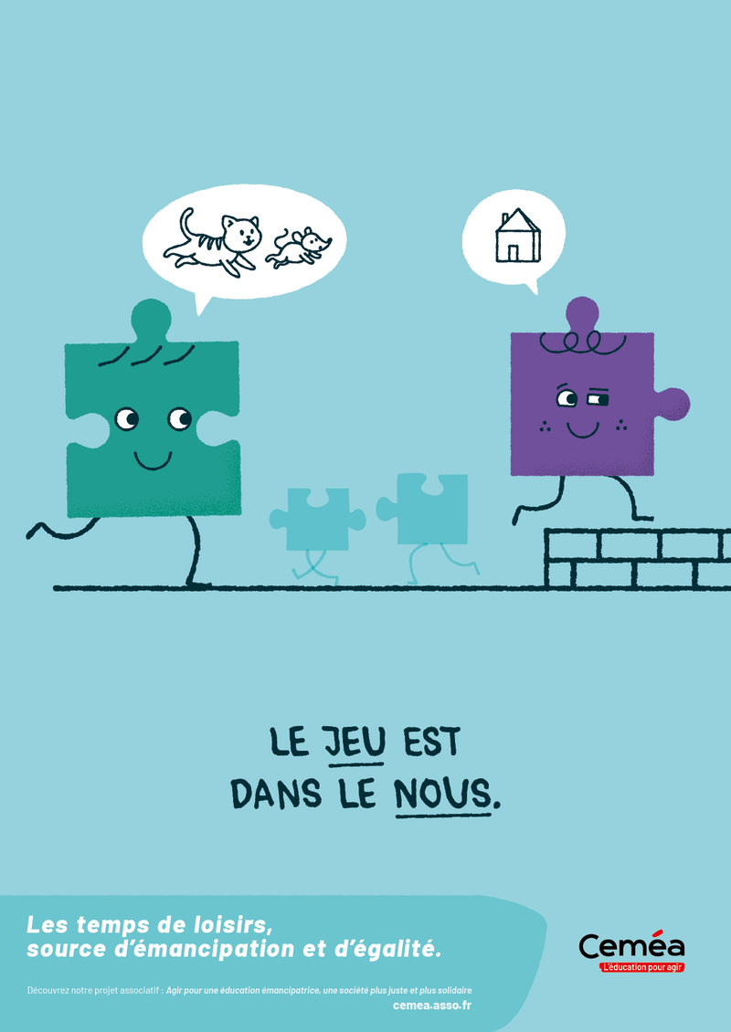 Affiche “Le jeu, Tps de loisirs“ - Lot de 10 affiches