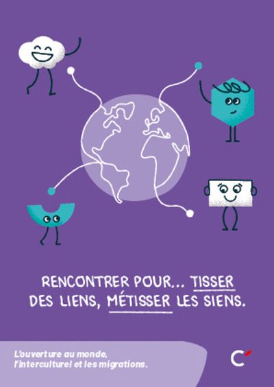 Carte postale “Rencontrer tisser, ouverture monde" - Lot de 50 cartes 