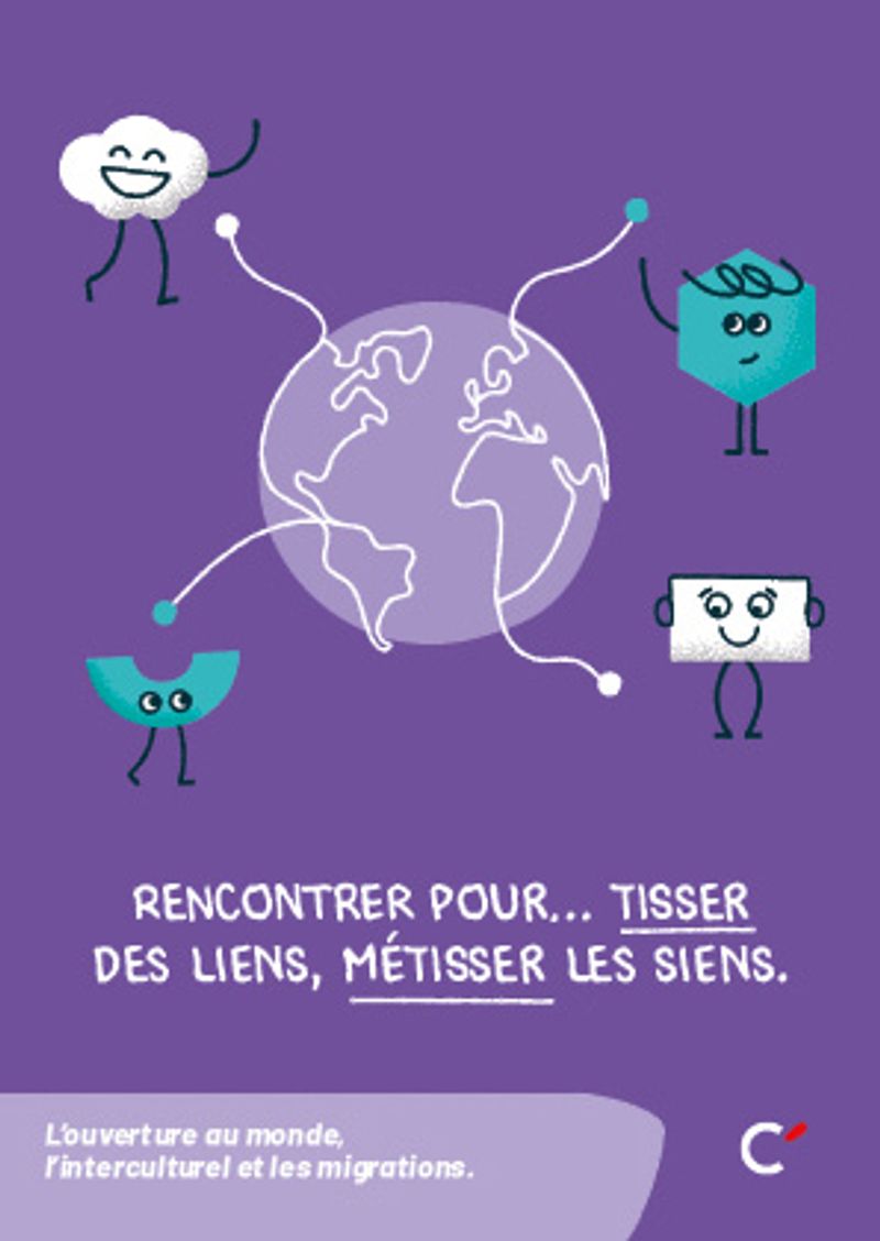 Carte postale “Rencontrer tisser, ouverture monde" - Lot de 50 cartes 