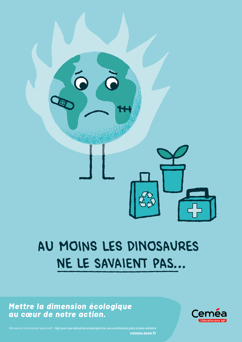 Affiche “Dinosaures, écologie au cœur“ - Lot de 10 affiches