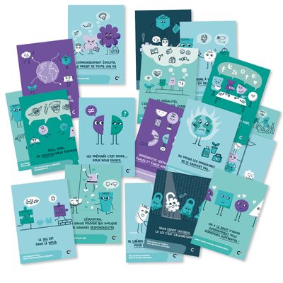 Cartes postales Lot des 18 visuels “un projet en images”