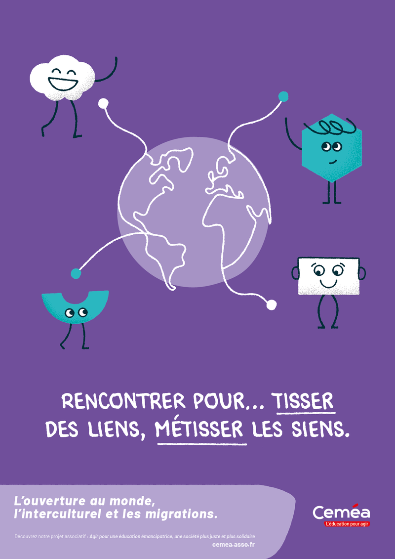 Affiche “Rencontrer tisser, ouverture monde.” - Lot de 10 affiches