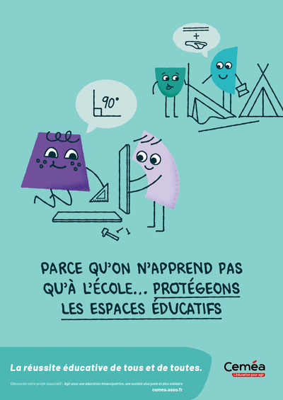 Affiche “Protégeons espaces, réussite éducative” - Lot de 10 affiches