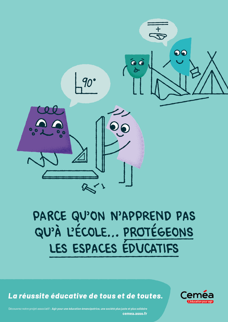 Affiche “Protégeons espaces, réussite éducative” - Lot de 10 affiches