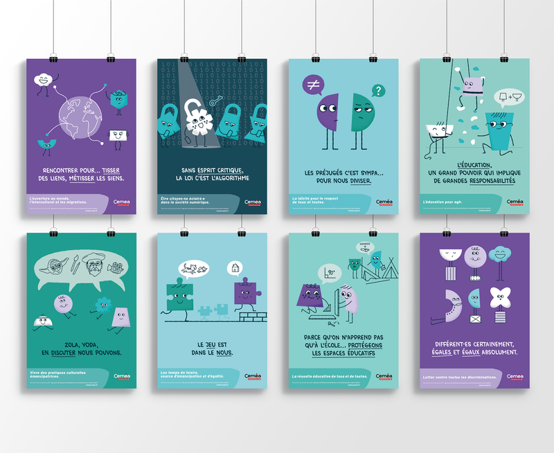 Affiches Lot des 18 visuels “un projet en images”