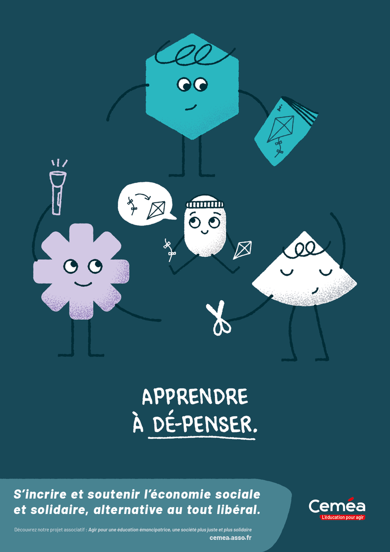 Affiche “Dé-penser, Economie sociale et solidaire“- Lot de 10 affiches