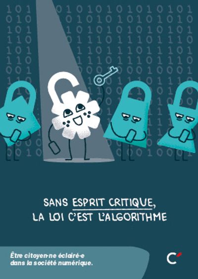 Carte postale Esprit critique, citoyen·nes - société numérique” - Lot de 50 cartes 