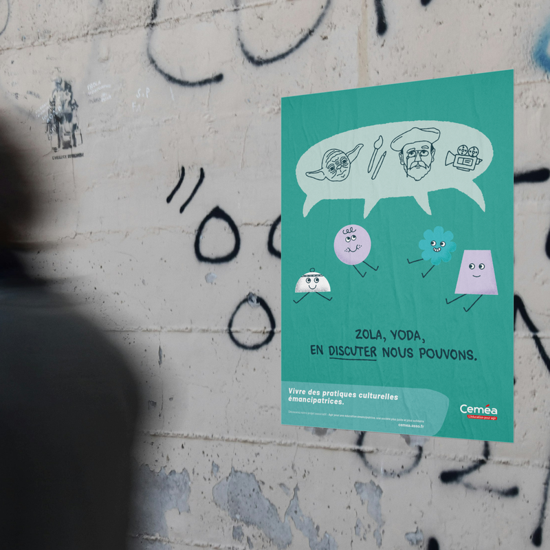 Affiche “Zola yoda, vivre pratiques culturelles“ - Lot de 10 affiches