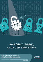 Affiche ”Esprit critique, citoyen·nes - société numérique “ - Lot de 10 affiches - vue 1